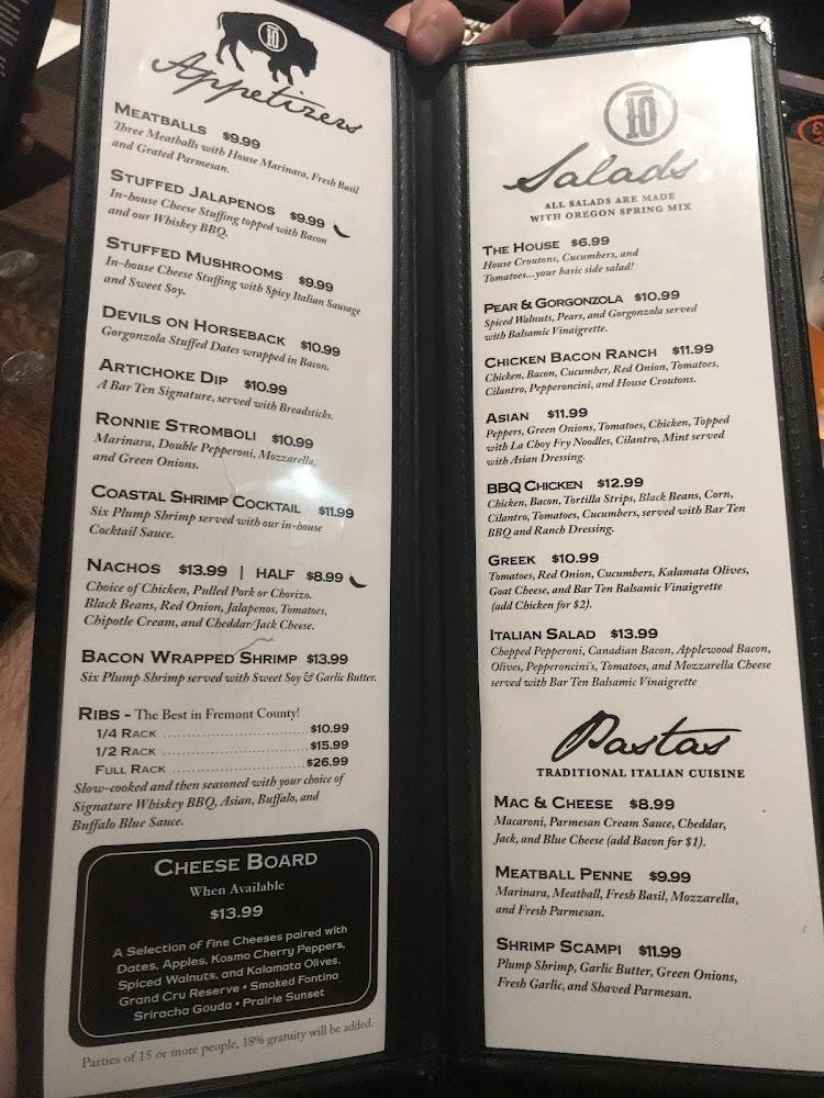 Bar Ten Menu image 3